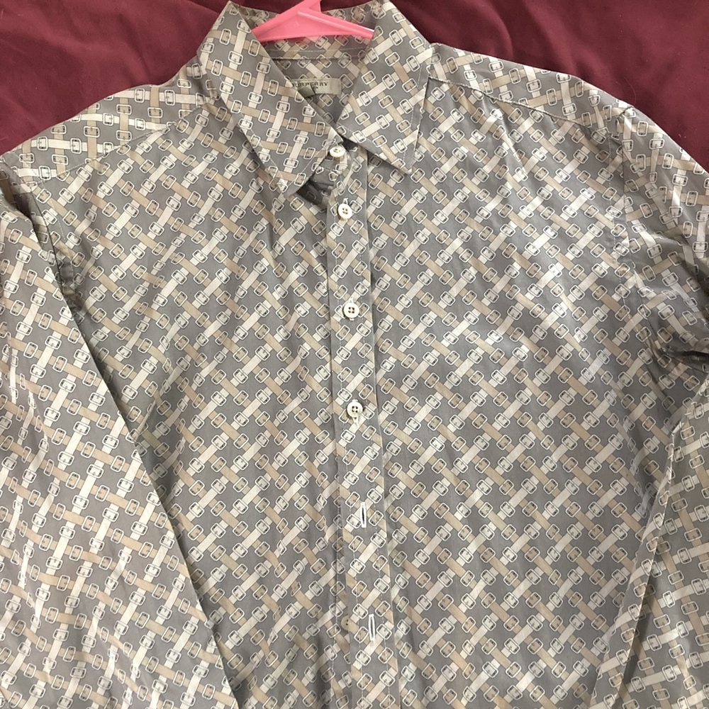 Burberry Mens casual button down size medium NWOT